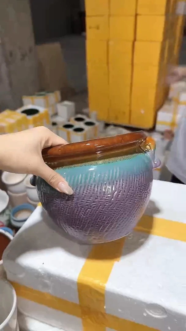 高温陶瓷花盆+E45