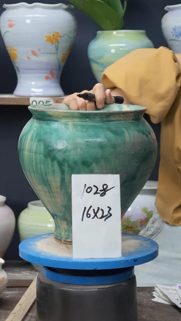景德镇花盆默认微瑕1028