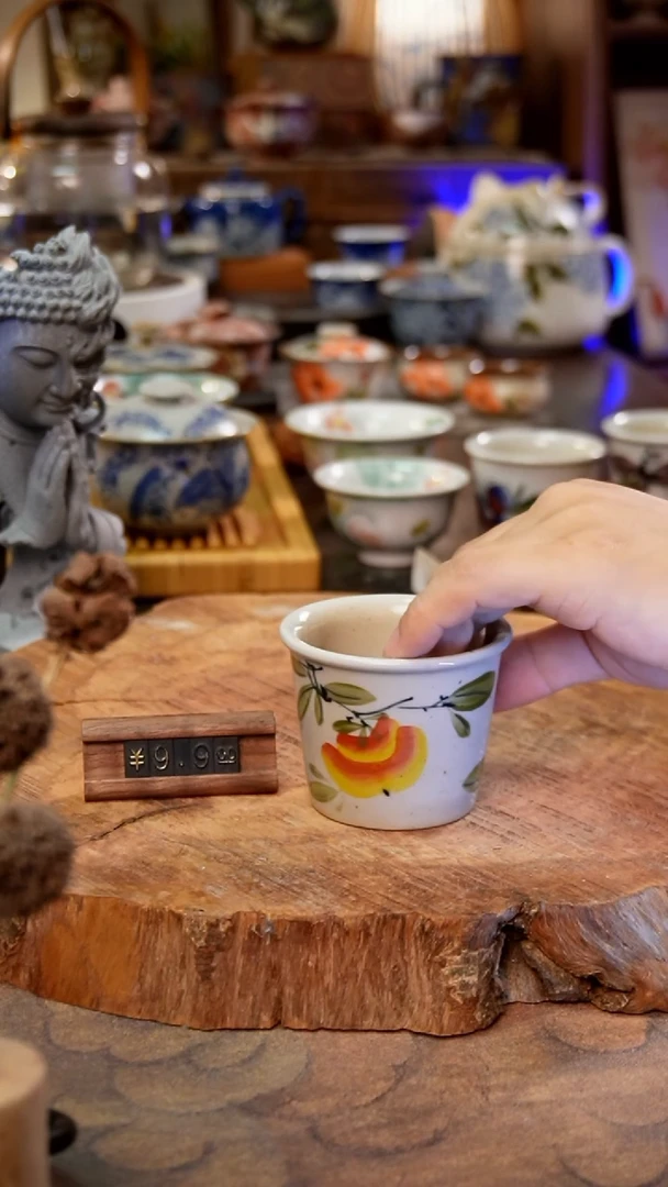 杯子柿子手工手绘手工手绘