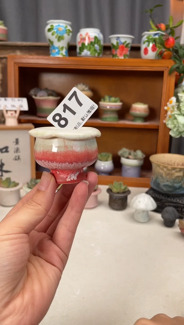 瓷片817知木小芳花盆