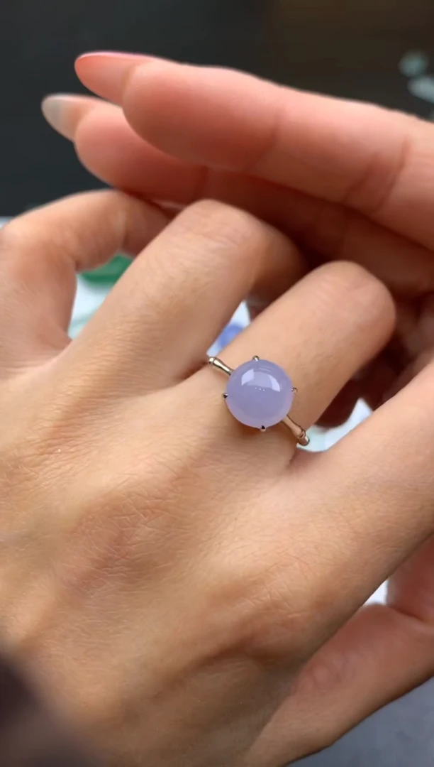 18K金镶嵌定制翡翠莎**沙镶嵌费不退不换