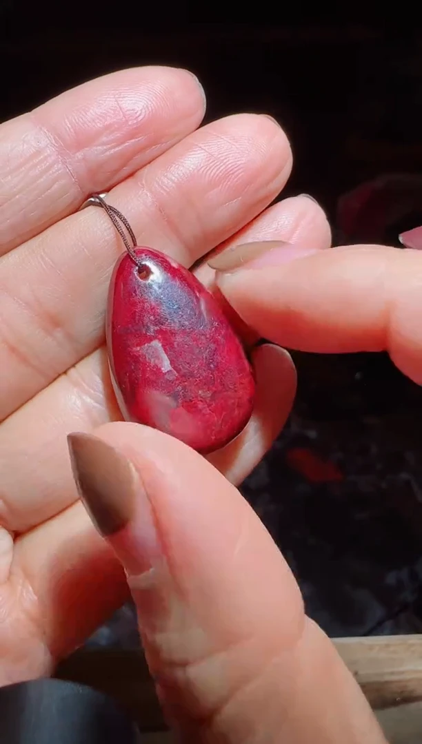 天然辰砂朱砂吊坠70