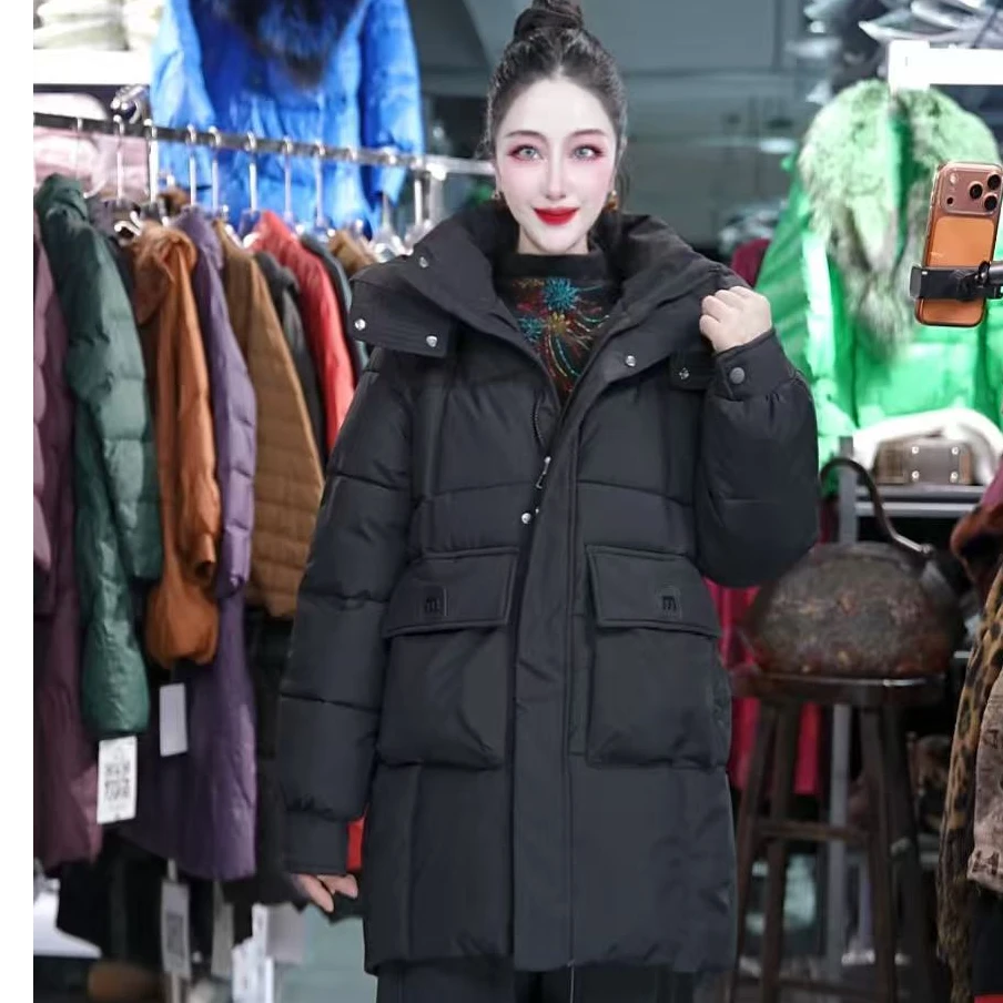 2025新款棉衣冬装女加厚保暖棉服中长款棉袄外套
