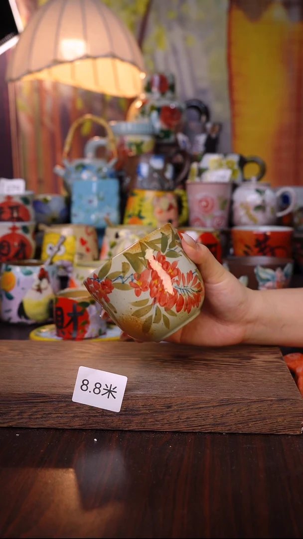 杯子泥垚手作 景德镇手工手绘陶瓷器物
