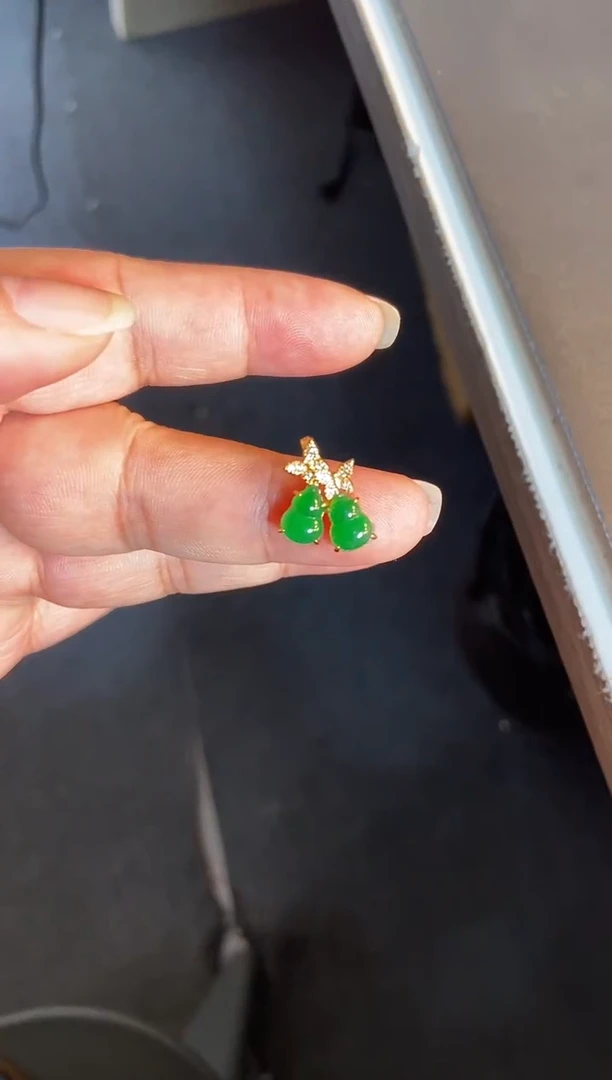 吊坠(不含链)银S925镶嵌翡翠1