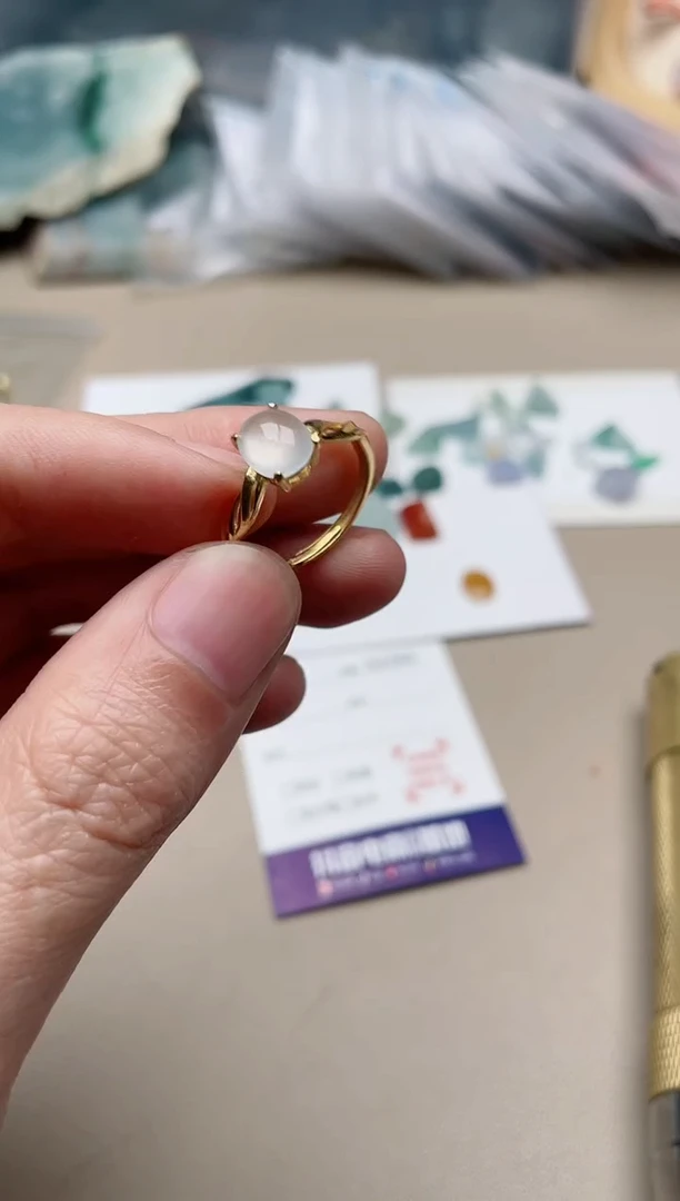 【闪购商品】翡翠戒指银S925镶嵌1000000033