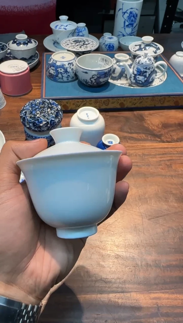 【闪购商品】天义华 白胎 盖碗（有底款）