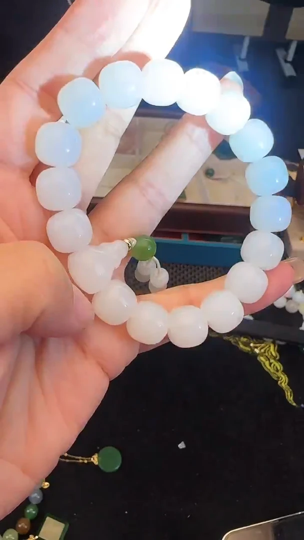 未镶嵌手串和田玉卡12老形珠