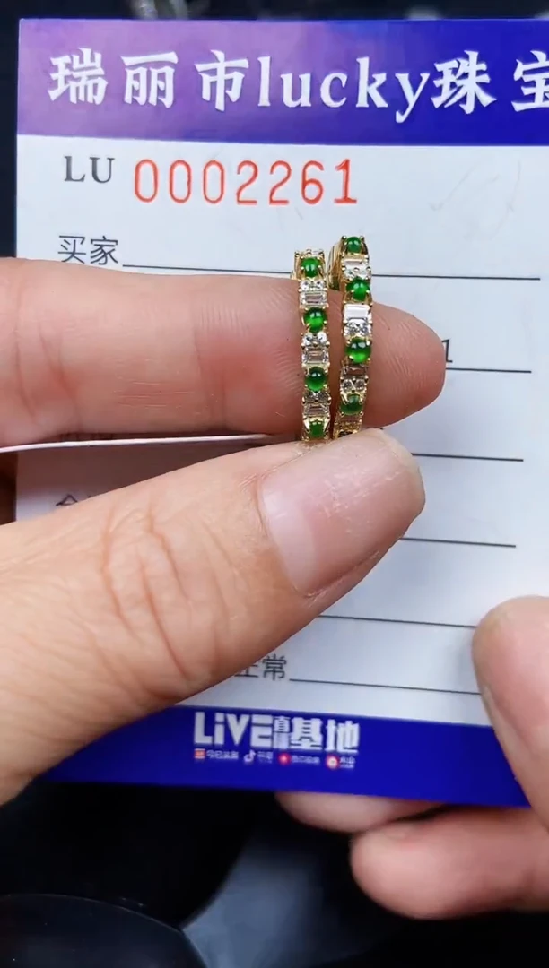 翡翠银S925镶嵌颈饰2261