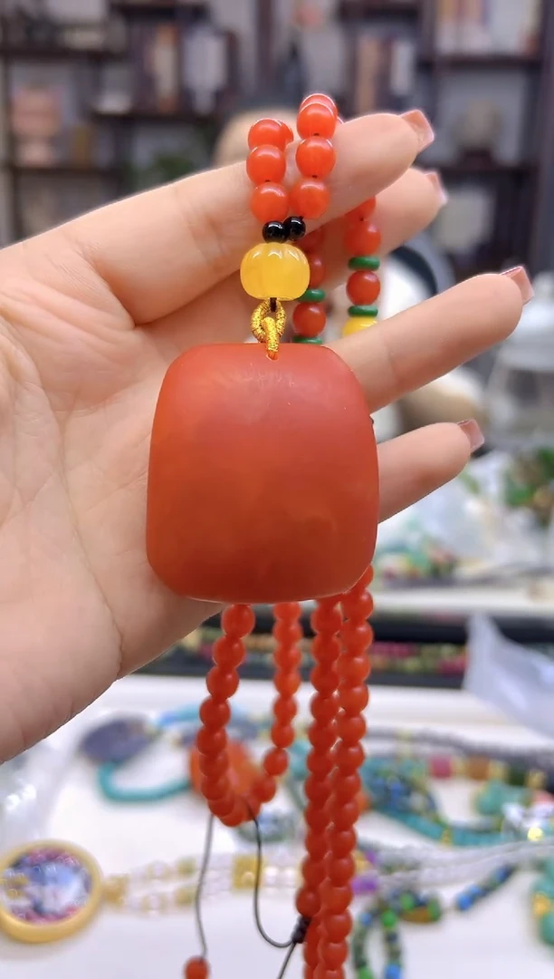 【闪购商品】蜜蜡毛衣链未镶嵌M529