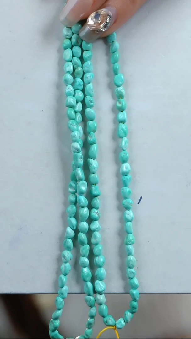未镶嵌绿松石项链糖豆