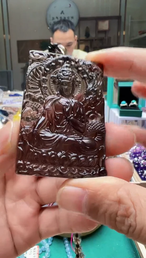 未镶嵌手链水晶冰曜石观音吊坠