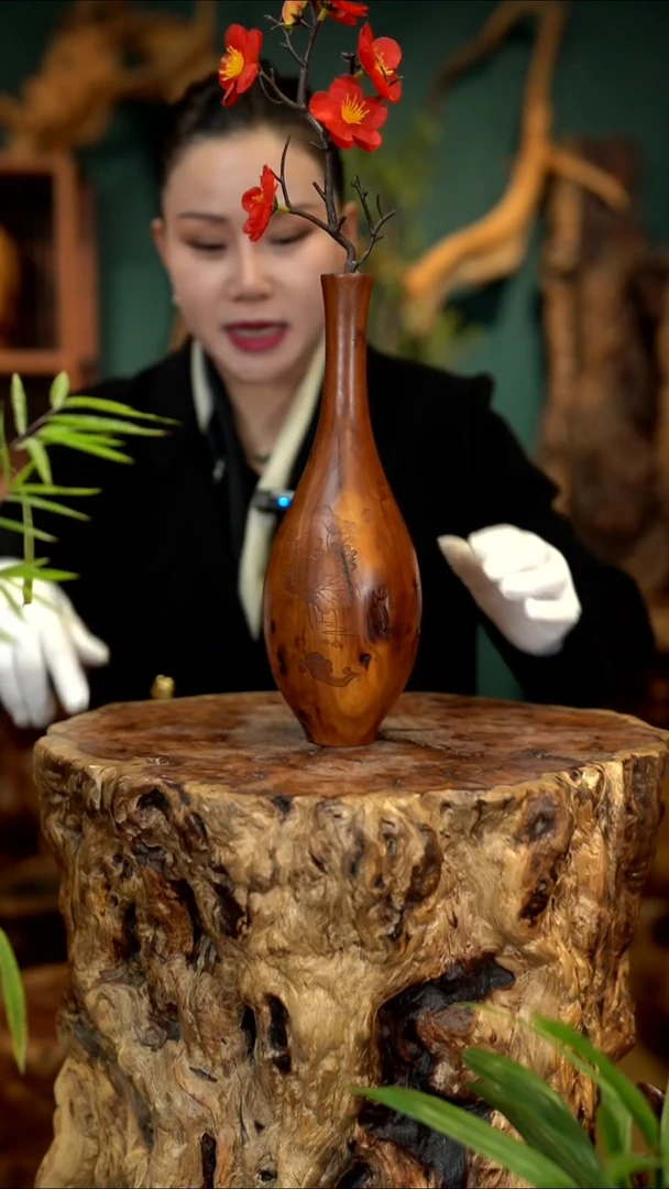 木雷击枣木玉净瓶
