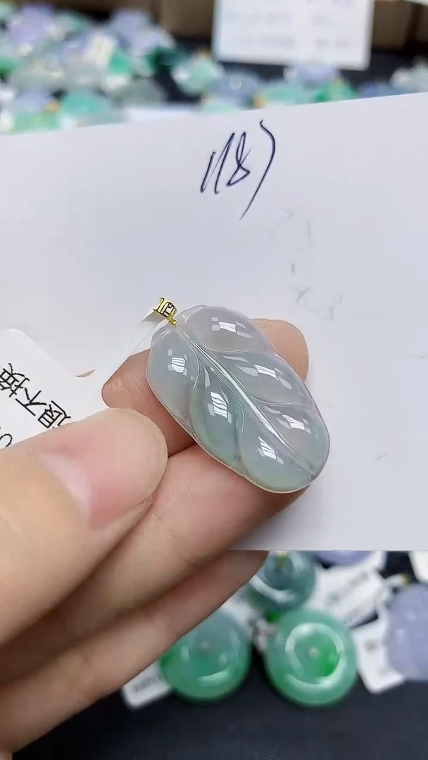 颈饰未镶嵌翡翠天然缅甸翡翠A货翡翠百元以上9元证书费自理
