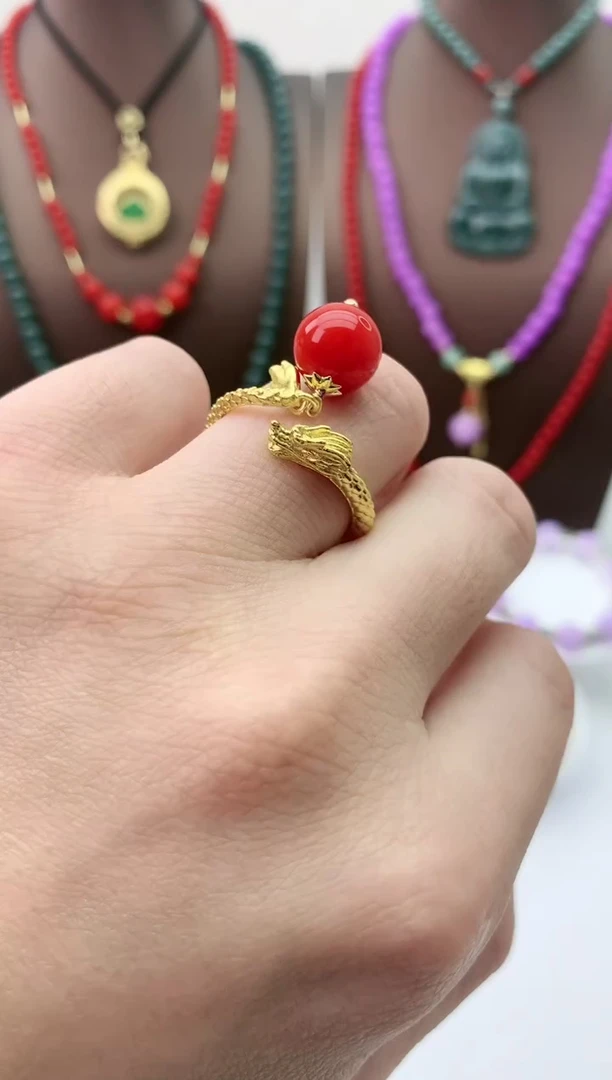 【闪购商品】翡翠耳饰14K金镶嵌J16戒指