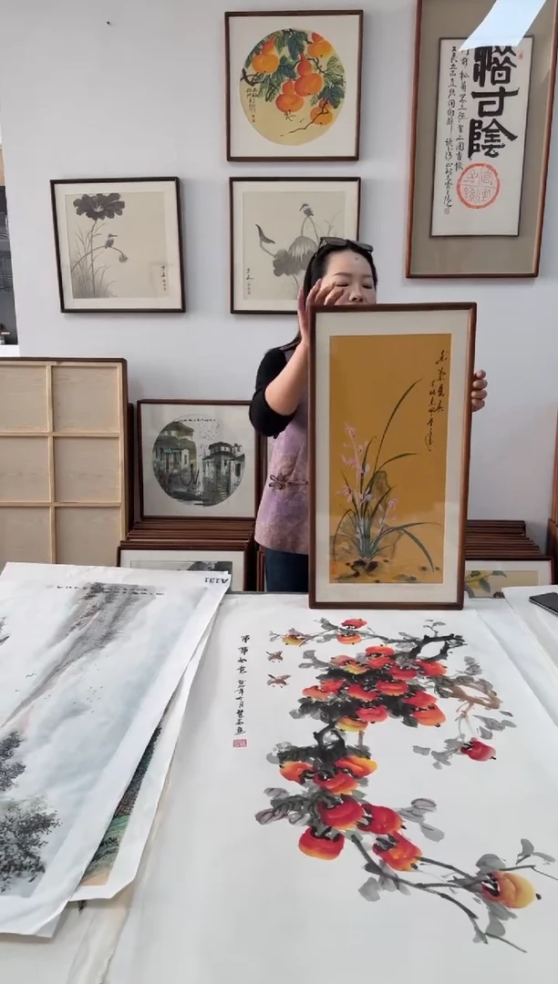 书法金世坤9竖版--36*69绘画手绘同款