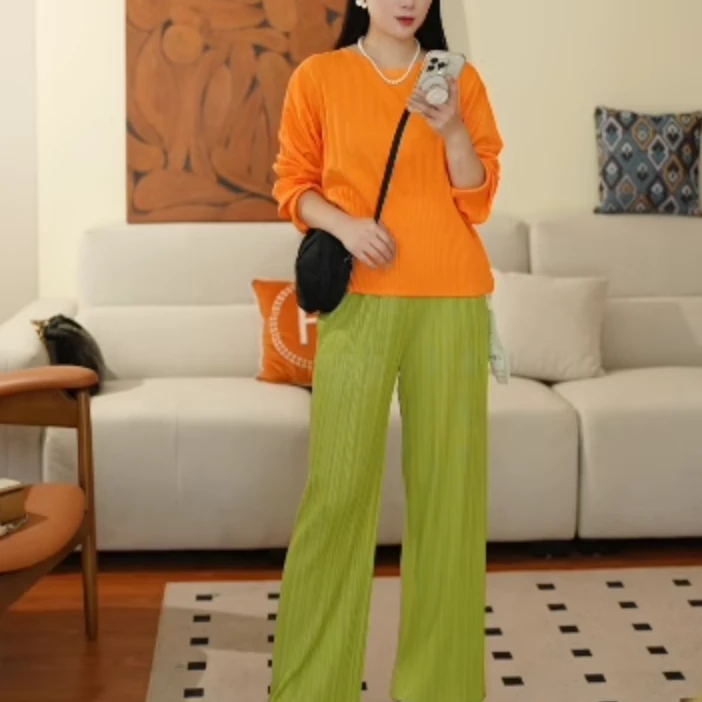 复古纯色三宅上衣B157