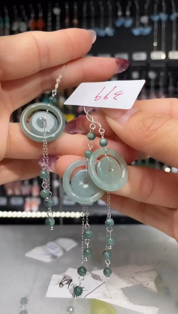 【闪购商品】紫晶耳饰银S925镶嵌喜欢拍