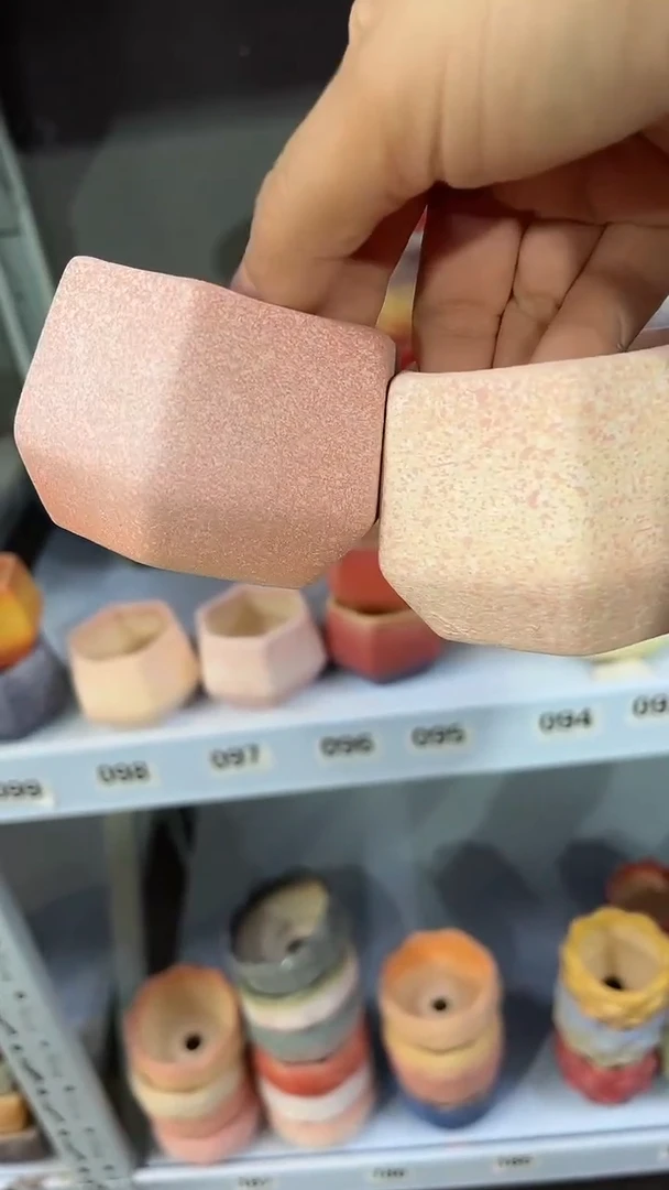 麦饭石粗陶多肉花盆两个