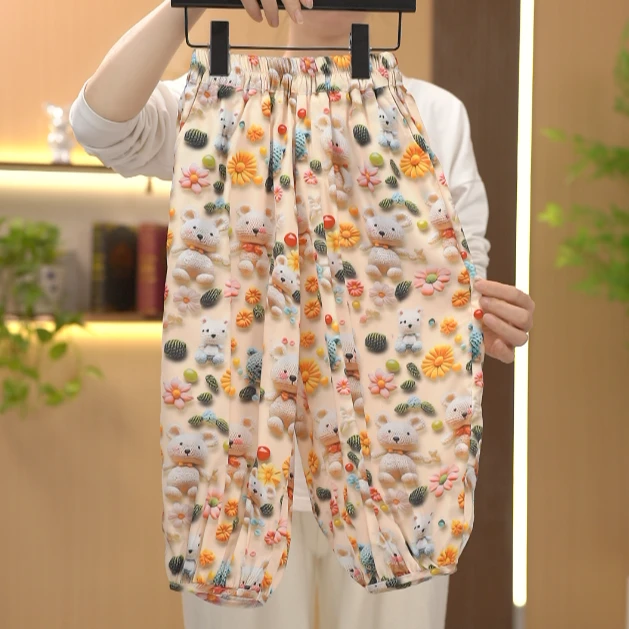 2025夏季新款时尚卡通立体舒适透气凉感休闲裤