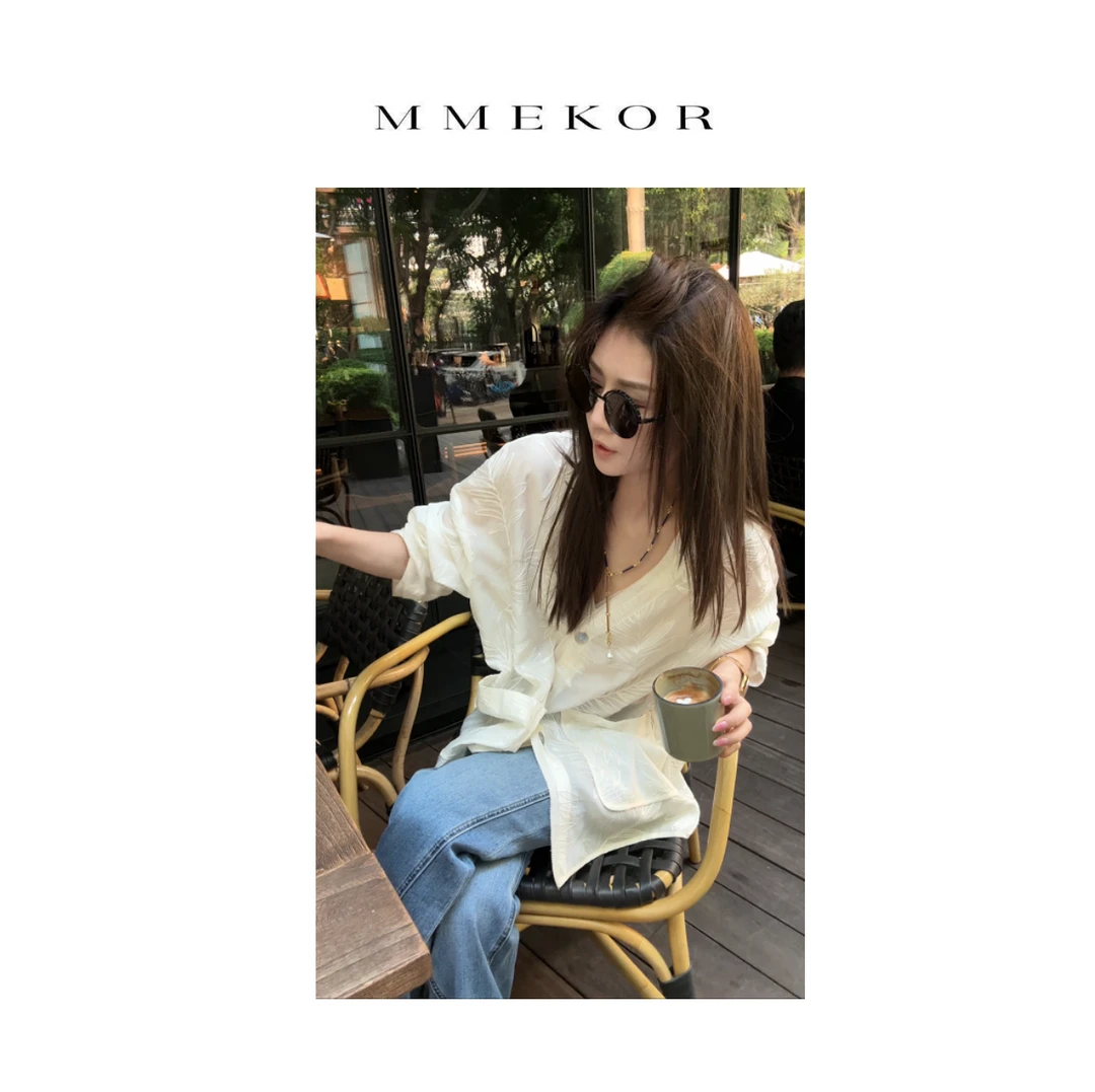 MMEKOR“古典雅韵”外套 2025新款静奢老钱风气质上衣 89578