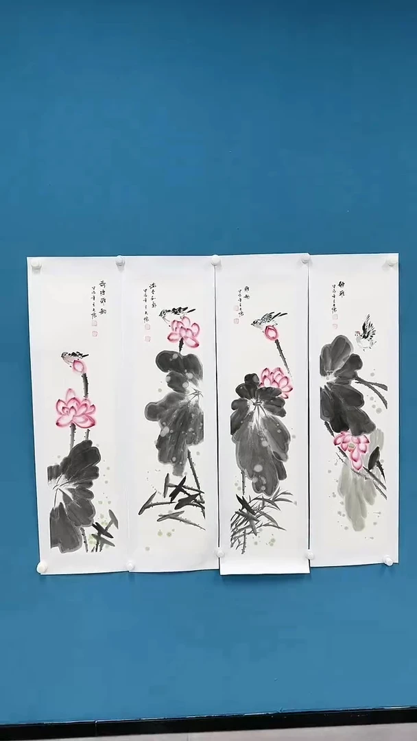 【闪购商品】国画2.19-甄选-王夫怀-四条屏68
