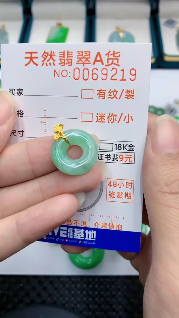 【闪购商品】翡翠颈饰18K金镶嵌            8