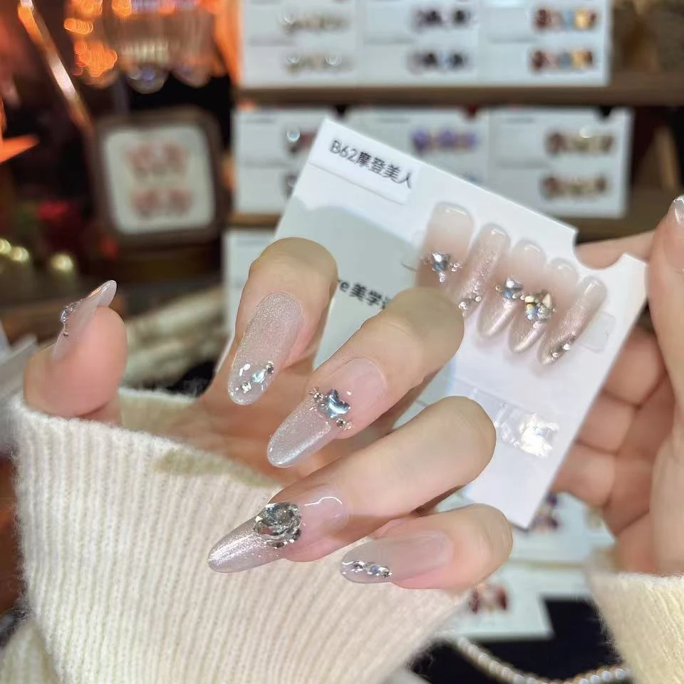 B62【摩登美人】新年款纯手工秋冬显白气质穿戴甲