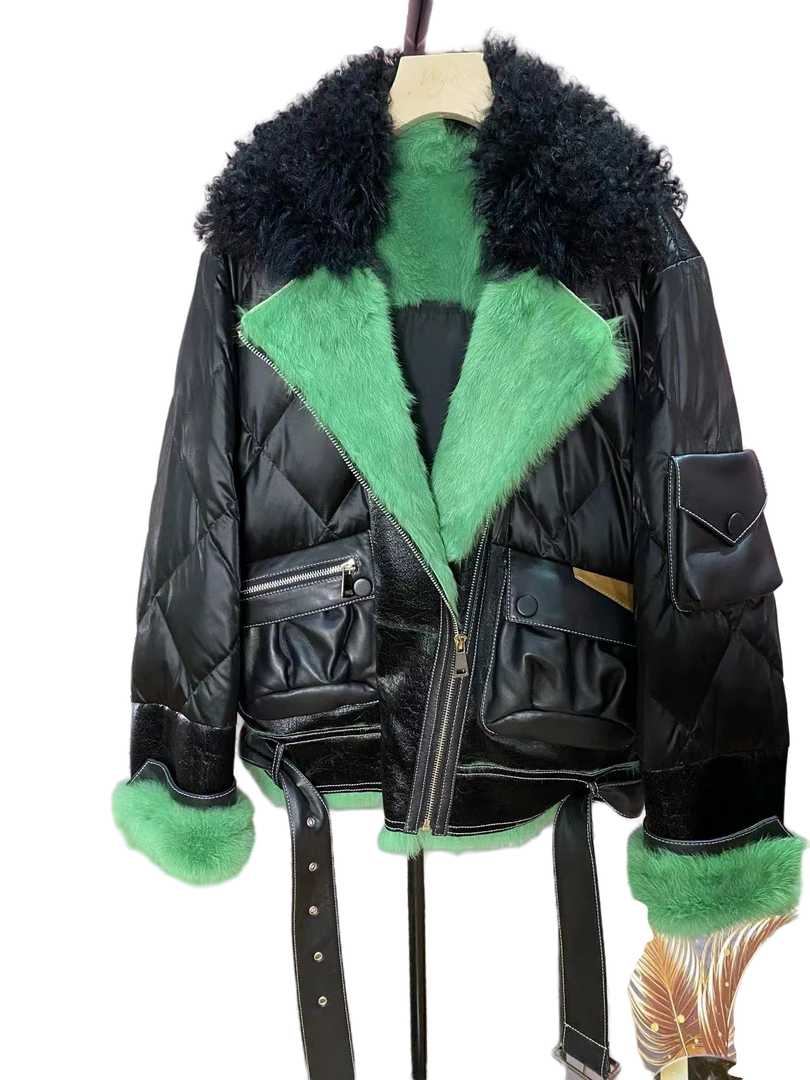 长款毛呢百搭中长款设计师女款秋冬时尚加厚女士外套冬季气质毛呢