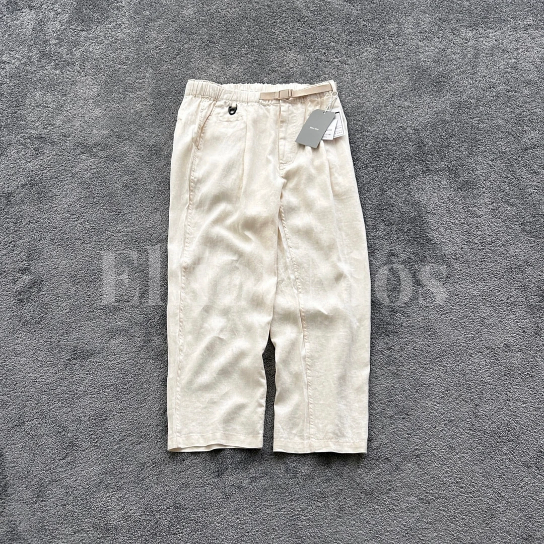 Elliot Mos裸感亚麻~Casual Pants 自然古朴宽松卡扣休闲裤-1209