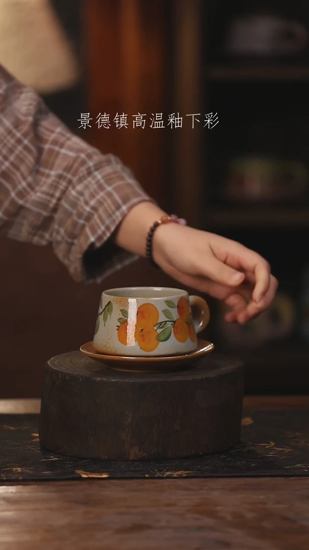 陶瓷景德镇高温釉下手绘陶瓷382
