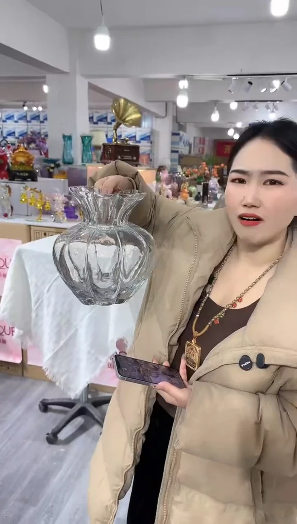 【闪购商品】无铅玻璃玖月花器G-品28