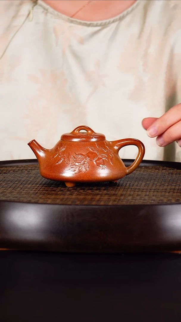 茶壶紫砂成进窑 石瓢34 柴烧 160毫升