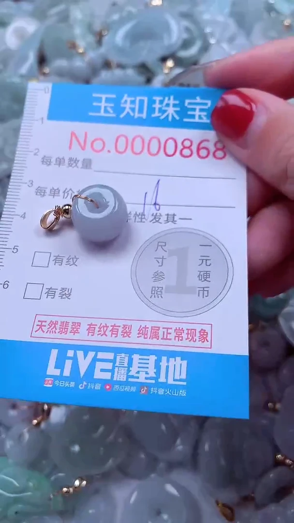 吊坠(不含链)未镶嵌翡翠868