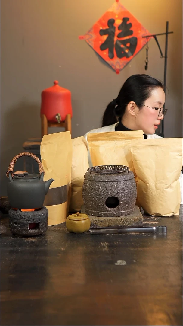 【闪购商品】精美的柴烧鼓炉套组