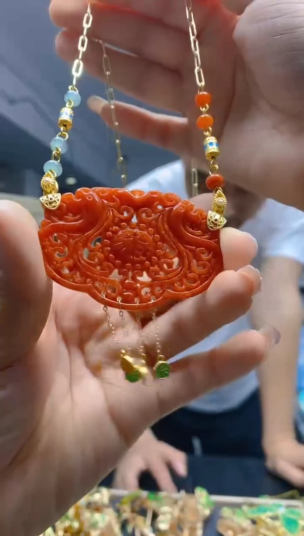 【闪购商品】翡翠耳饰合金143翡翠锁骨链