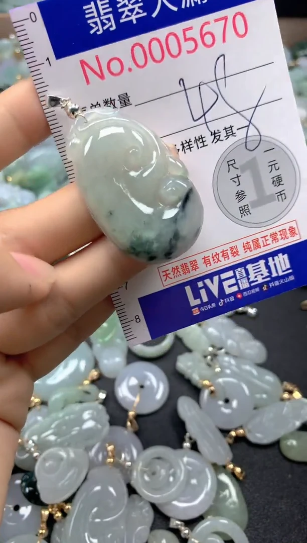 翡翠未镶嵌吊坠(不含链)5670