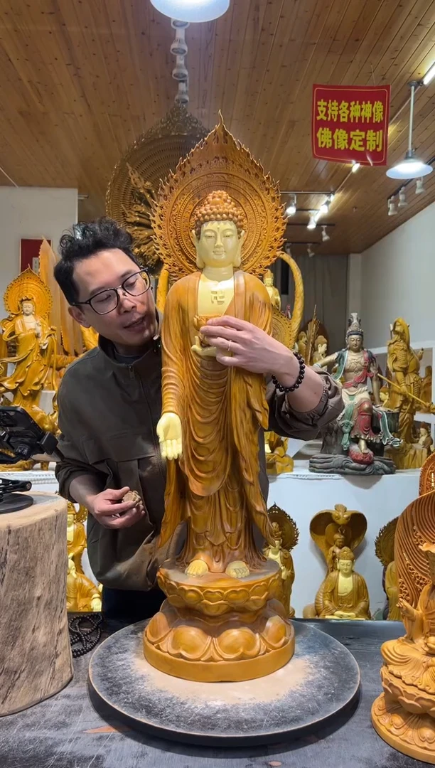 香樟木阿弥陀佛1米06