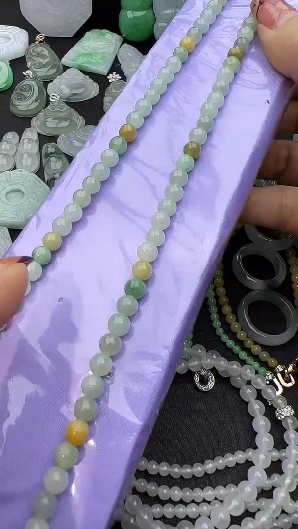 颈饰未镶嵌翡翠玉珠
