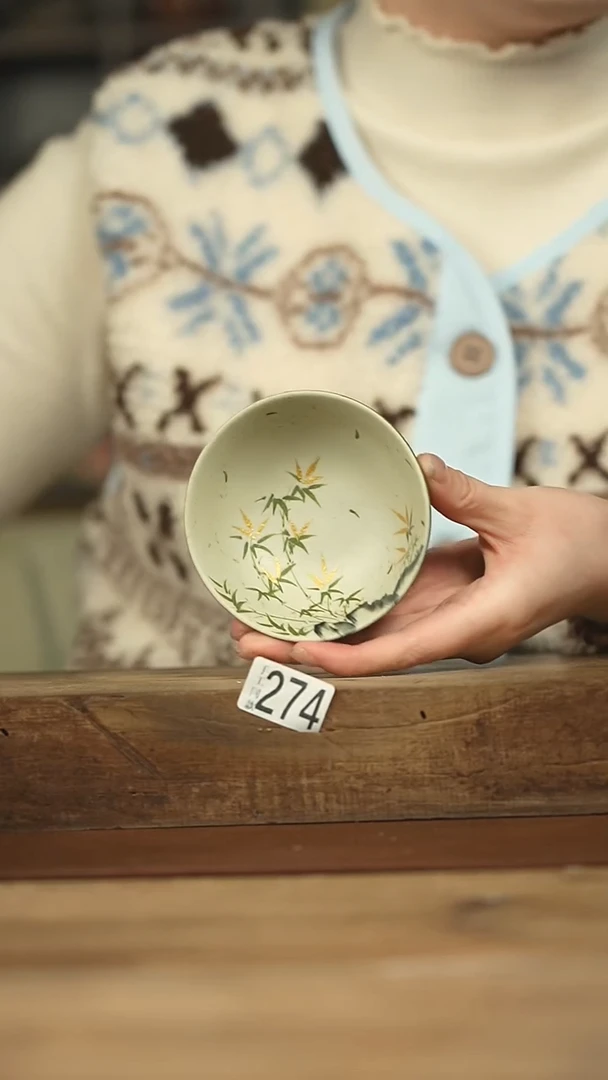 设计师手作款 小青柑 手绘主人杯