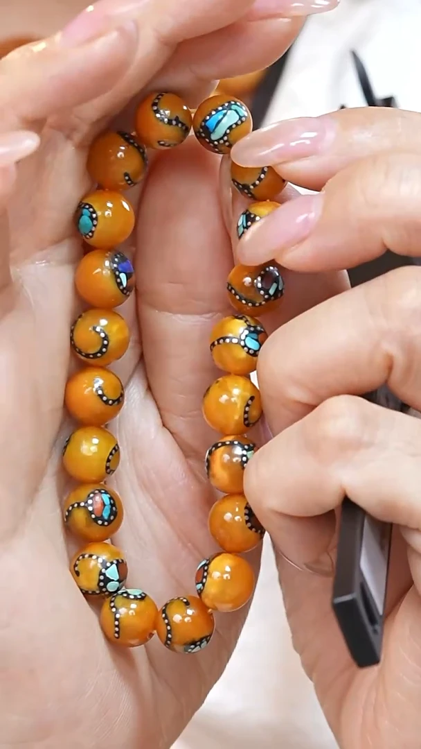蜜蜡颈饰未镶嵌5164天然蜜蜡珠宝奇石云端妖孽全部保真