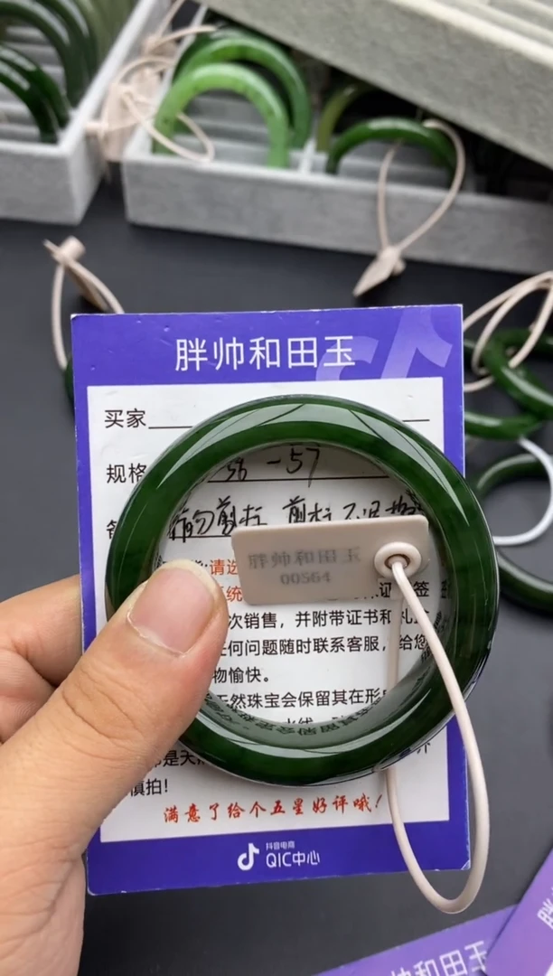 未镶嵌手镯和田玉49碧玉-57
