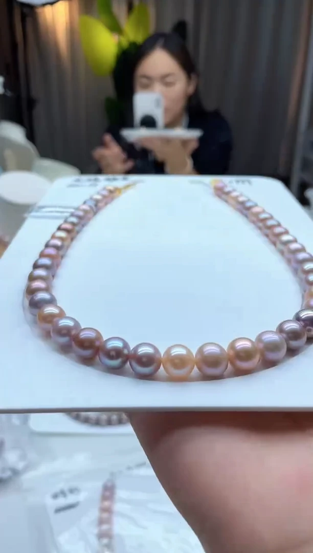 未镶嵌项链淡水珍珠1200无核10-11mm西施糖果项链（多样性发一）