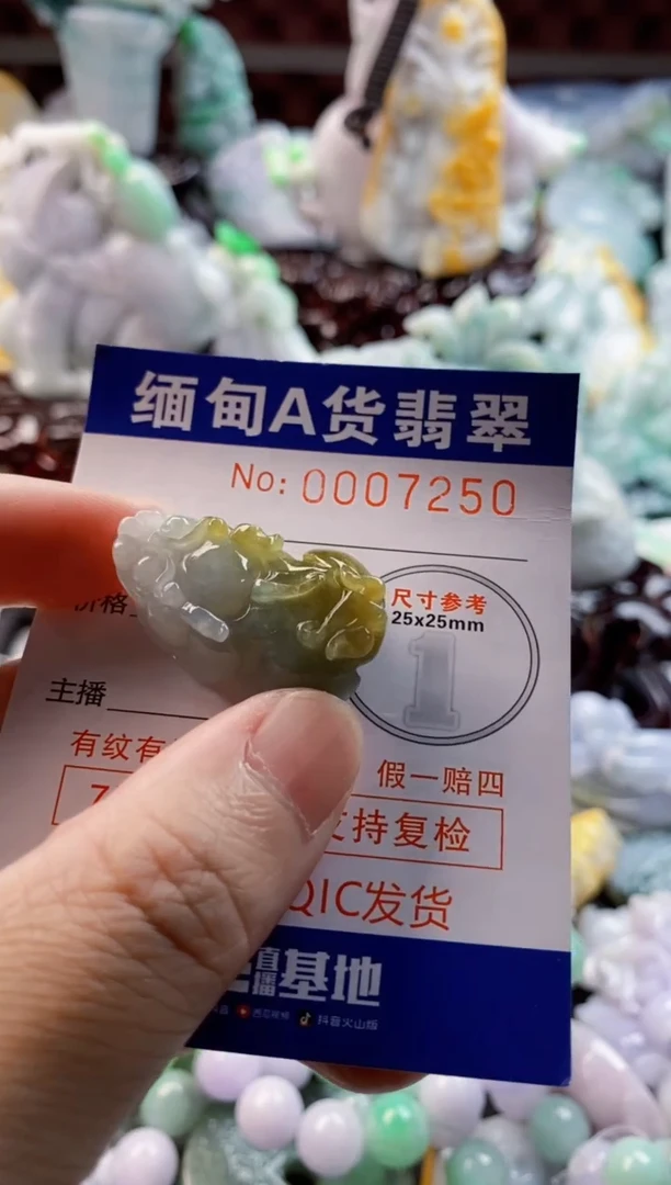 翡翠未镶嵌吊坠(不含链)1