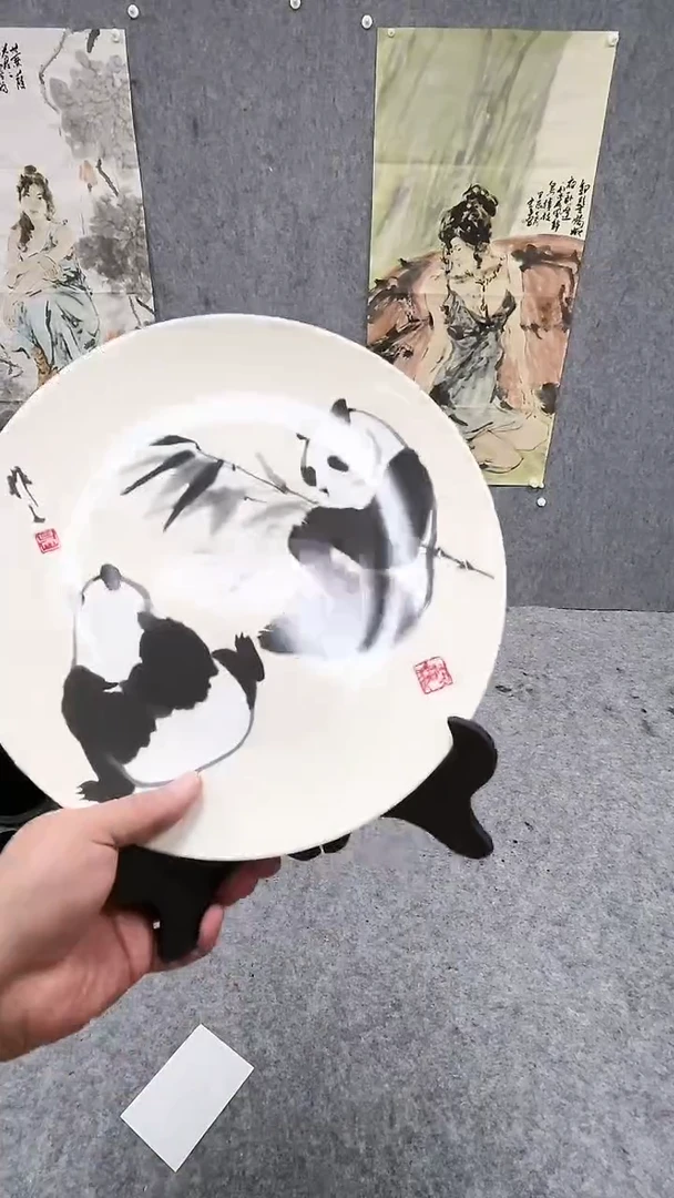 【闪购商品】国画荣宝盘子作品