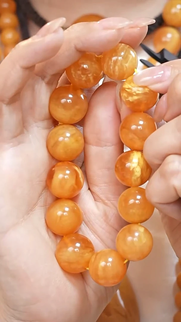 蜜蜡颈饰未镶嵌5653天然蜜蜡珠宝奇石云端妖孽石膏蜡全部保真