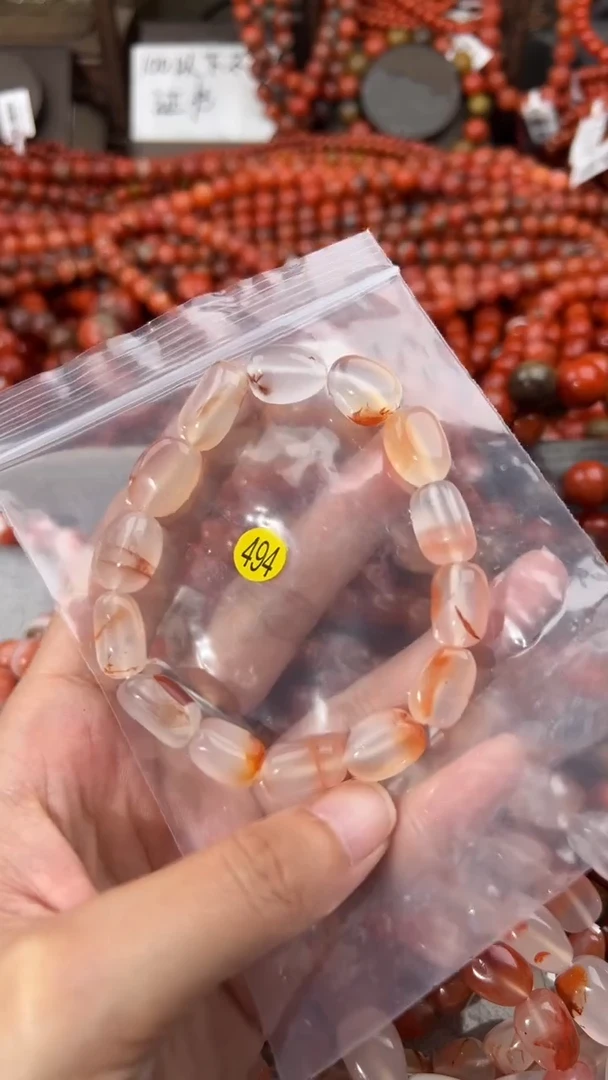 南红玛瑙手串未镶嵌11