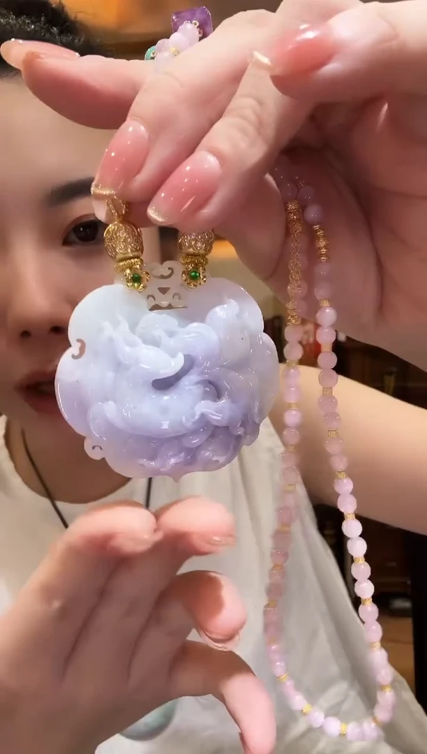 颈饰未镶嵌翡翠国风