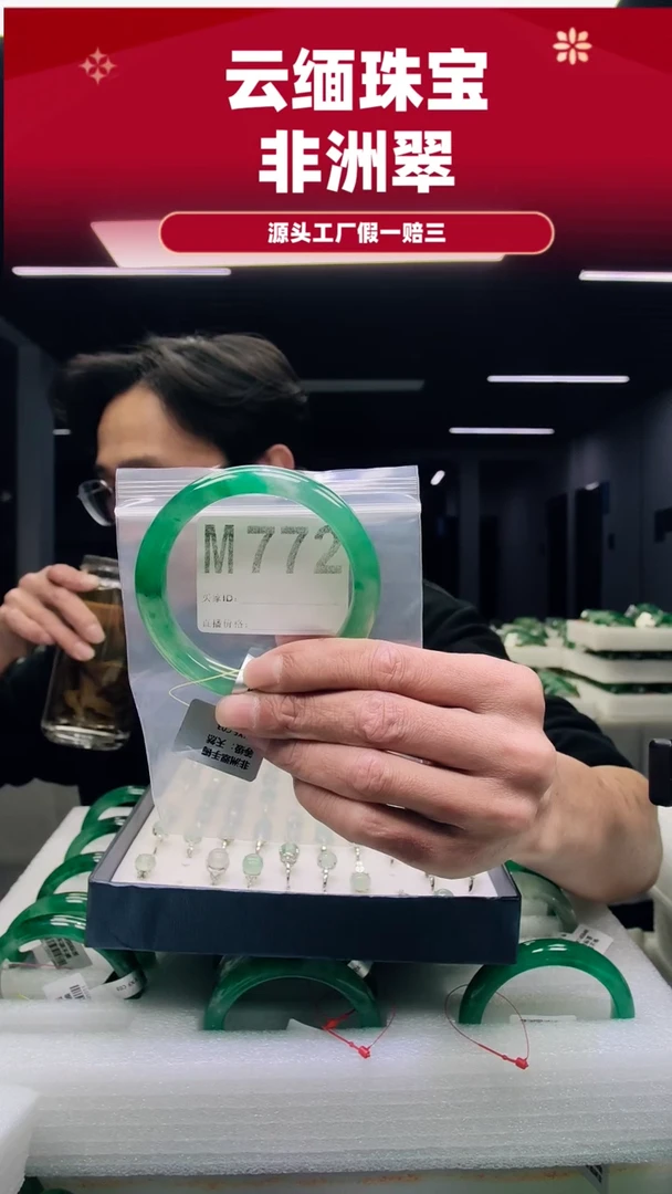 未镶嵌手镯石英质玉（非洲翠）用****36162圈口M772