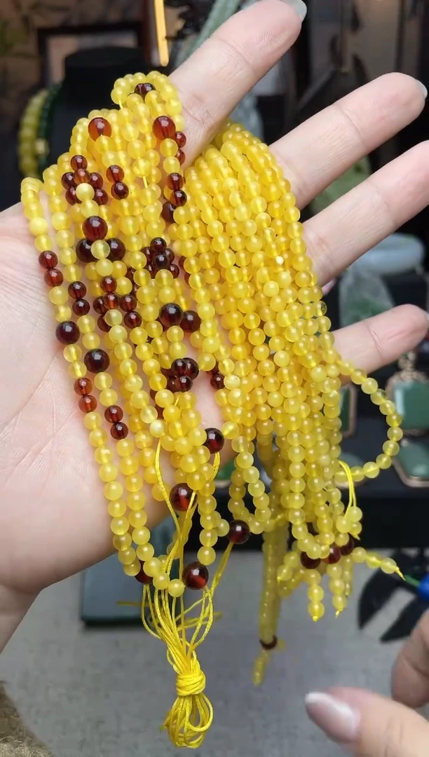 【闪购商品】琥珀颈饰未镶嵌项链多样性发其一